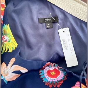 J Crew NWT ❤️ Floral One-Shoulder Dress, size 8
